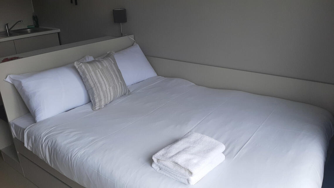 AirBnB bed cleaned
