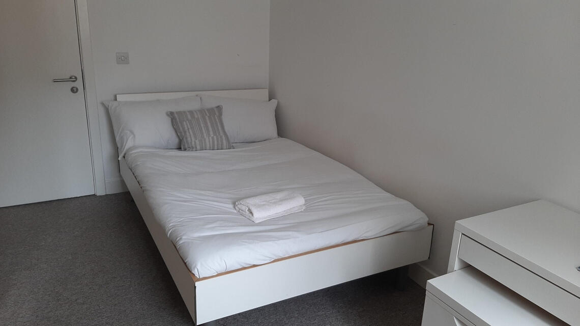 AirBnB room made ready for guest